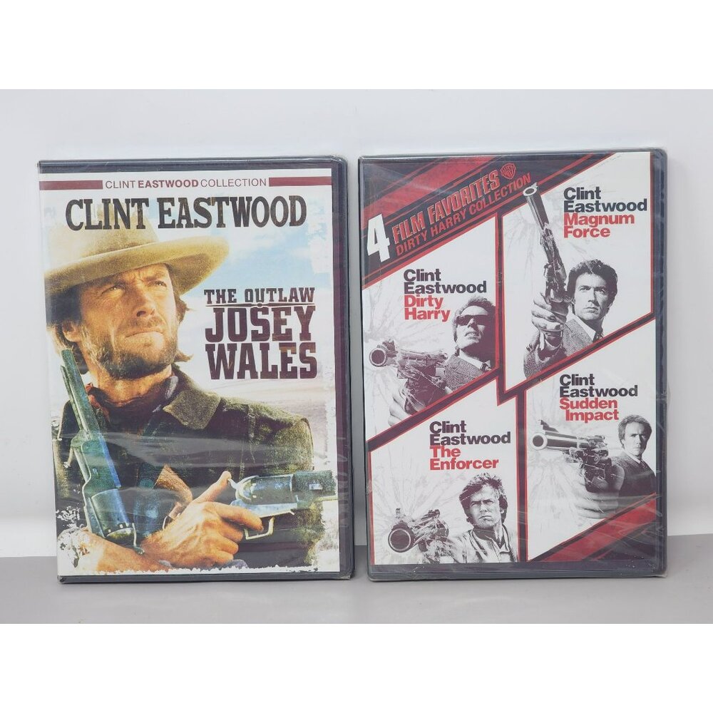 Clint Eastwood DVD The Outlaw Josey Wales & Dirty Harry 4 Film Favorites‎ Set